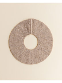 Hvid Merino Wool Collar - Sand