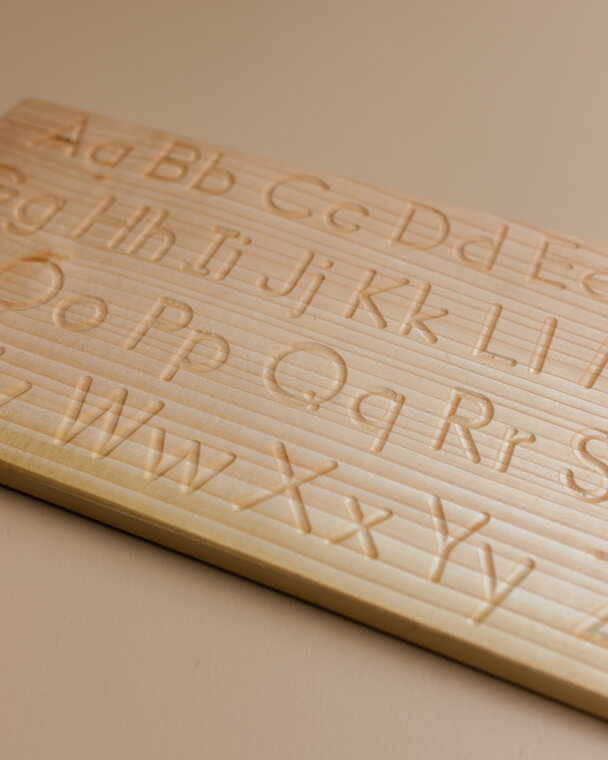 Wooden alphabet tracing board Ziloen Ziloen