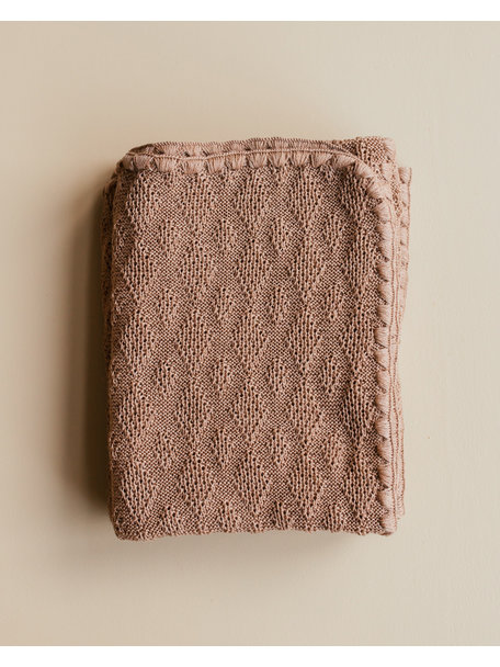 Disana Crib Blanket 140 x 100 cm Wool - caramel (Ziloen Exclusive)