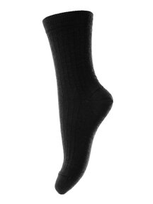 MP Denmark Wool Rib Socks - black