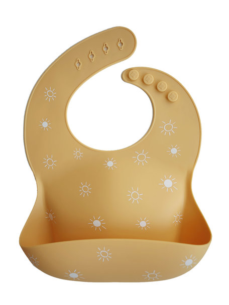 Mushie Silicone Baby Bib - Sun Flower