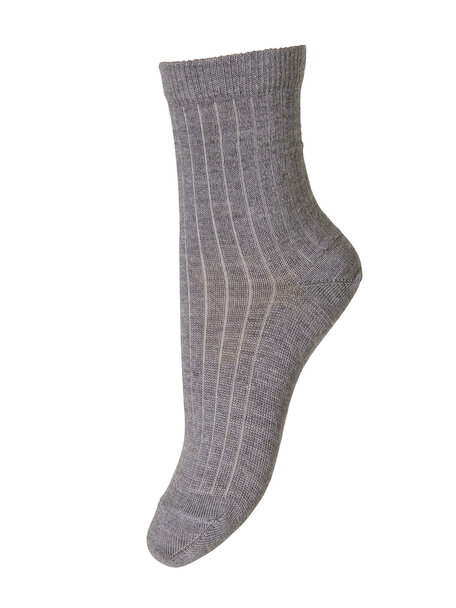 MP Denmark Wool Rib Socks - grey