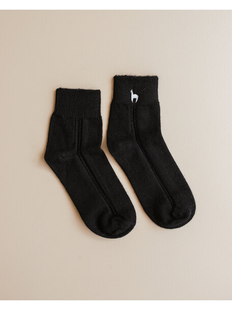 Apu Kuntur Socks from alpaca wool - black