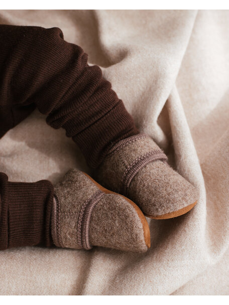 En Fant Wool slipper - walnut