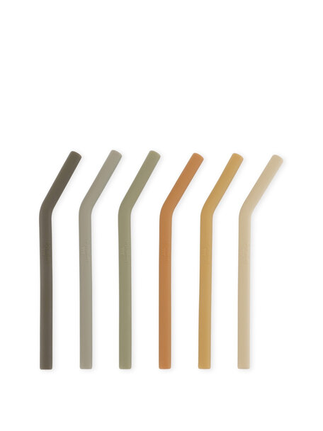 Konges Sløjd Short straws 6pack - stone mix