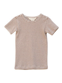 Serendipity Short-sleeved shirt - striped - acorn/offwhite