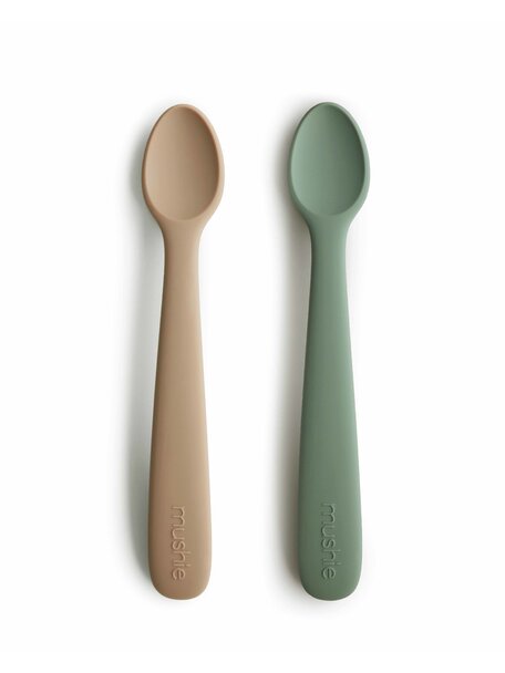 Mushie Set of 2 spoons - dried thyme/natural