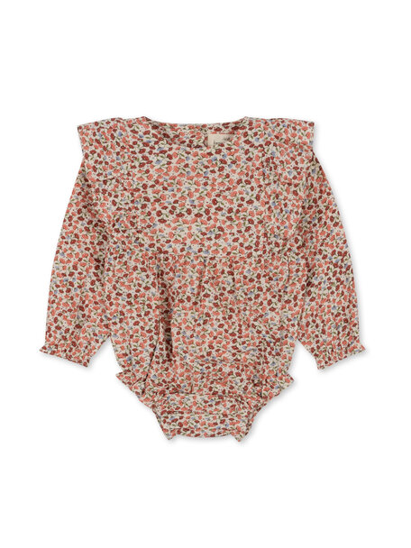 Konges Sløjd Bitsy frill romper - flor de amor