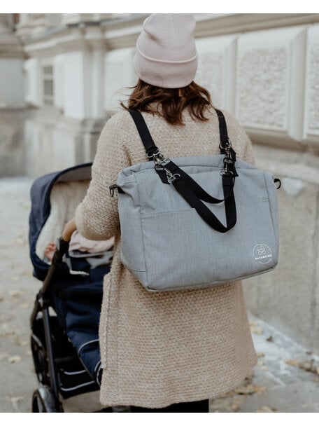 Naturkind Diaper Bag - mottled grey