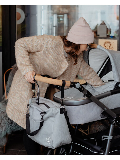 Naturkind Diaper Bag - mottled grey