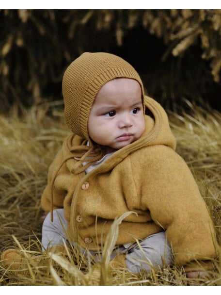 Engel Natur Wool fleece jacket - saffron: wonderfully soft!