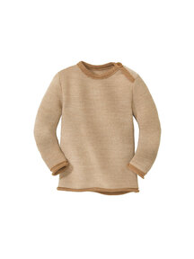 Disana Merino sweater - caramel/natural