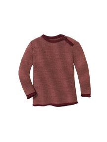 Disana Merino sweater - cassis/rose