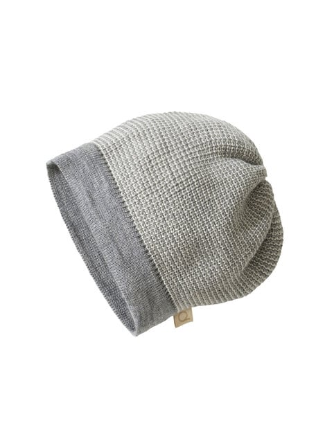 Disana Beanie Organic Wool - grey/natural