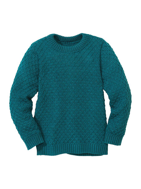 Disana Aran sweater - pacific