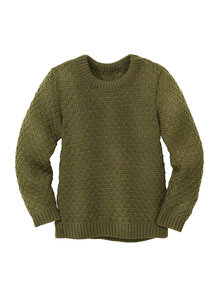 Disana Aran sweater - olive