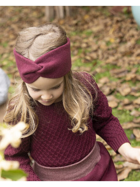 Disana Aran sweater - cassis