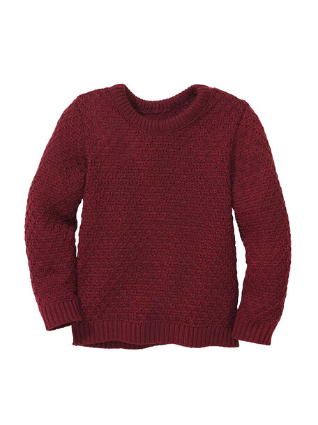 Disana Aran sweater - cassis