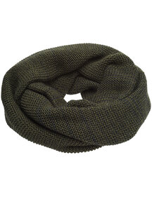 Disana Adult loop scarf - olive/anthracite