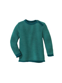 Disana Merino sweater - pacific/mint