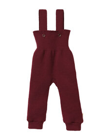 Disana Knitted dungarees - cassis