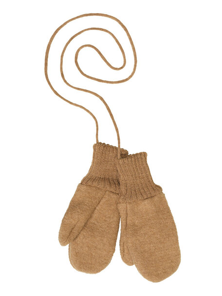 Disana Mittens Boiled Wool - caramel