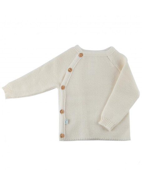 Popolini iobio Wrap cardigan wool - natural