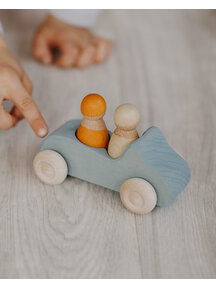 Grimm's Wooden large car - blue