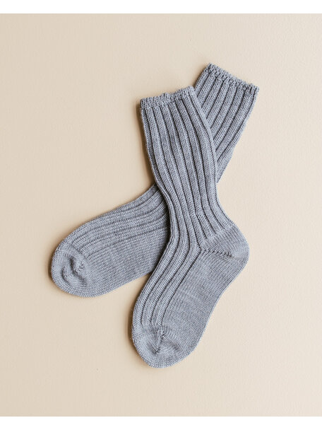 Grödo Thick kids socks wool - grey