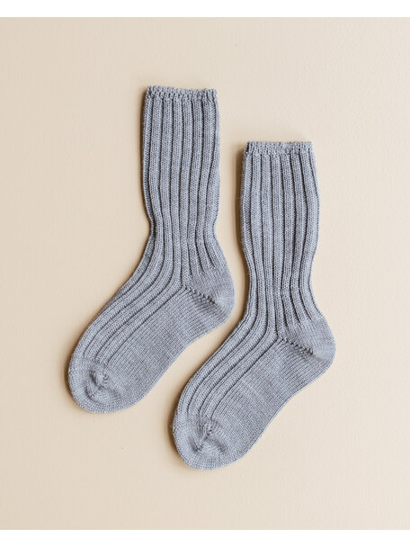 Grödo Thick kids socks wool - grey