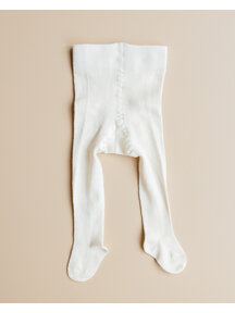 Grödo Tights Wool/Cotton - White/Natural