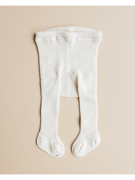 Grödo Baby Tights Wool - White/Natural