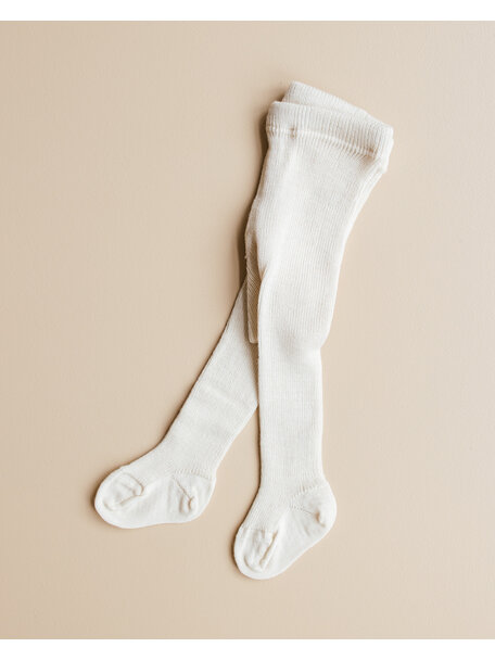 Grödo Baby Tights Wool - White/Natural