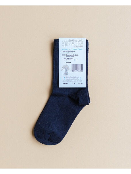 Grödo Kids Socks Wool/Cotton - Blue