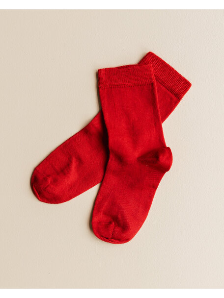 Grödo Kids Socks Wool/Cotton - Red