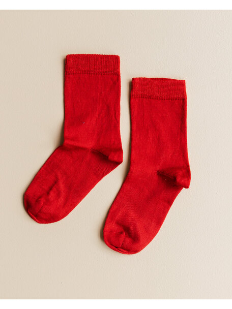 Grödo Kids Socks Wool/Cotton - Red