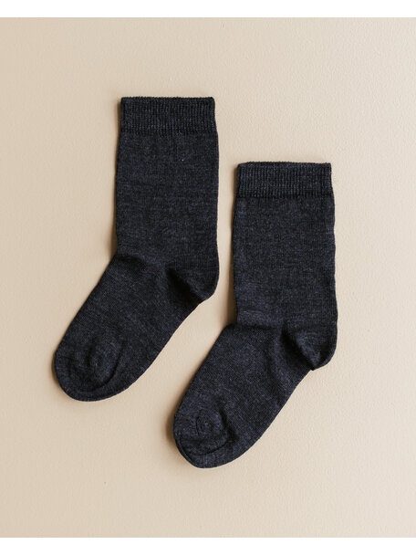 Grödo Kids Socks Wool/Cotton - Anthracite