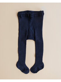 Grödo Thick Baby Tights Wool - Dark Blue