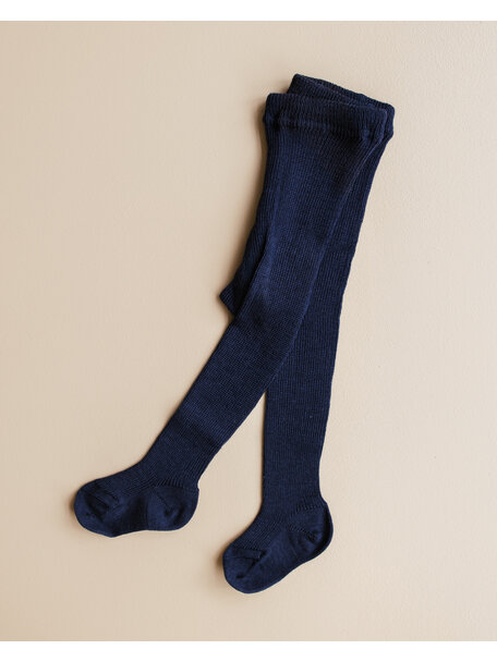 Grödo Thick Baby Tights Wool - Dark Blue