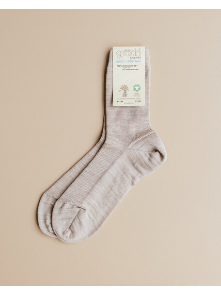 Grödo Unisex socks wool - sand