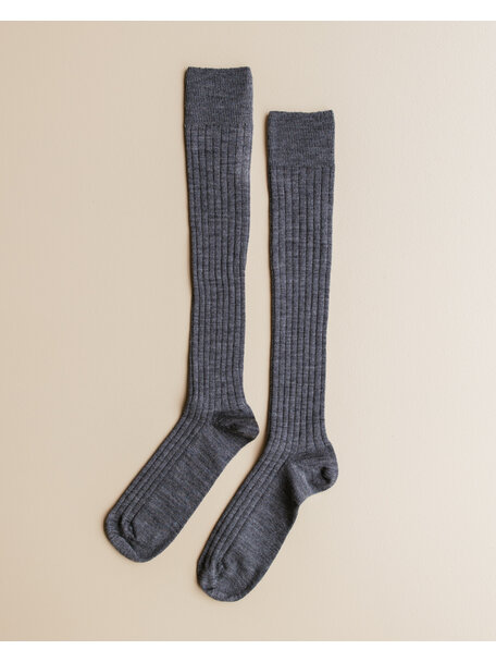 Grödo Woolen knee socks - grey melange