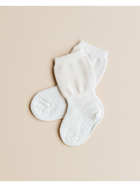 Grödo Baby Socks Wool - White/Natural