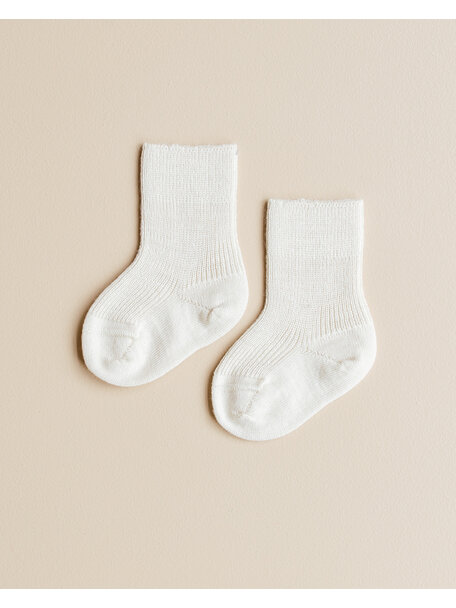 Grödo Baby Socks Wool - White/Natural