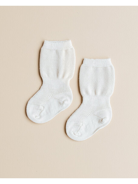 Grödo Baby Socks Wool - White/Natural