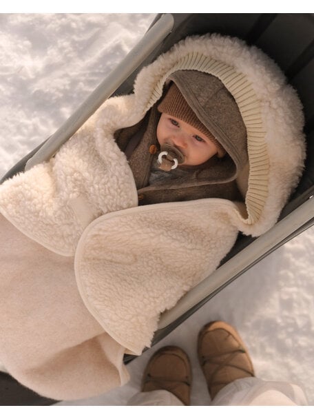 Alwero Wrap-around blanket for Maxi Cosi - beige/natural