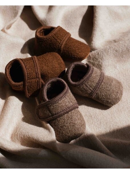 En Fant Wool slipper - bark