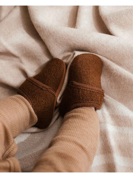 En Fant Wool slipper - bark