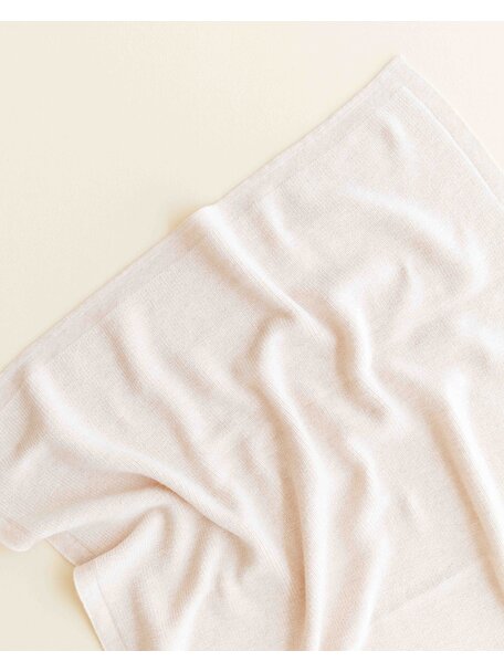 Hvid Merino wool blanket Felix - cream