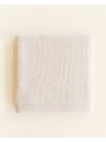 Hvid Merino wool blanket Felix - cream