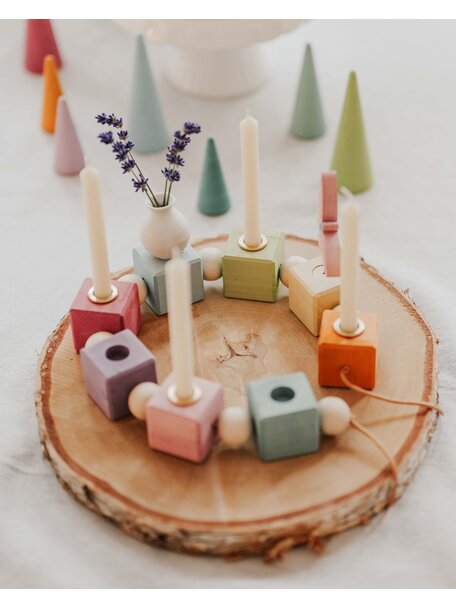 Grimm's Grimm's birthdayring blocks - rainbow